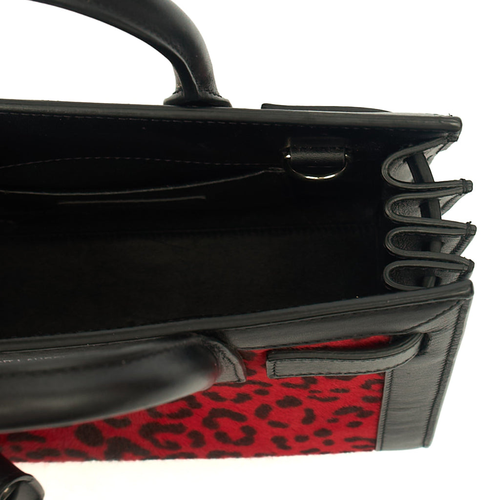 Saint Laurent Tote Sac de Jour Nano in Black, Calfskin Leather