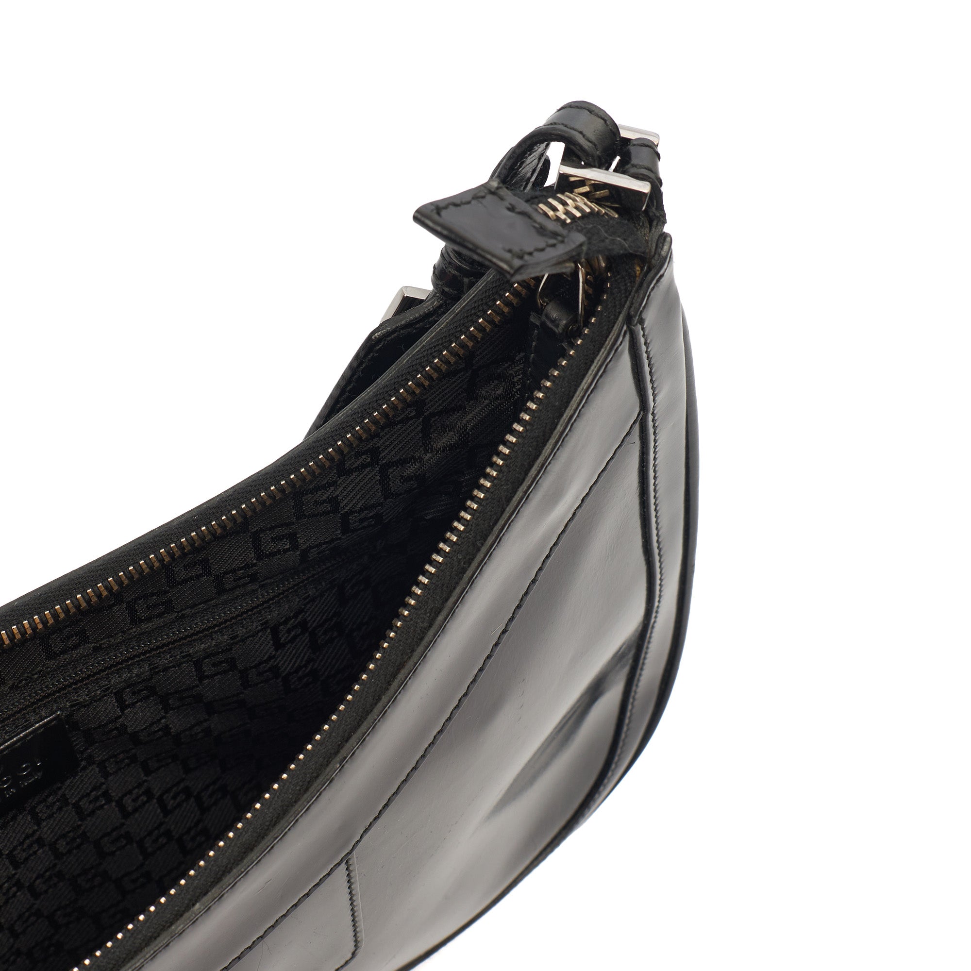 Gucci Shoulder Bag Jackie in Black, Patent Leather