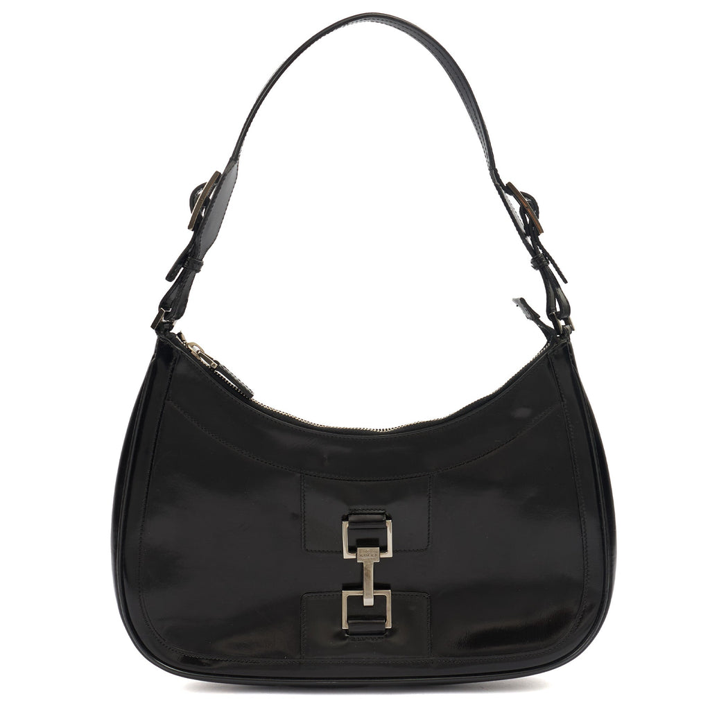 Gucci Shoulder Bag Jackie in Black, Patent Leather