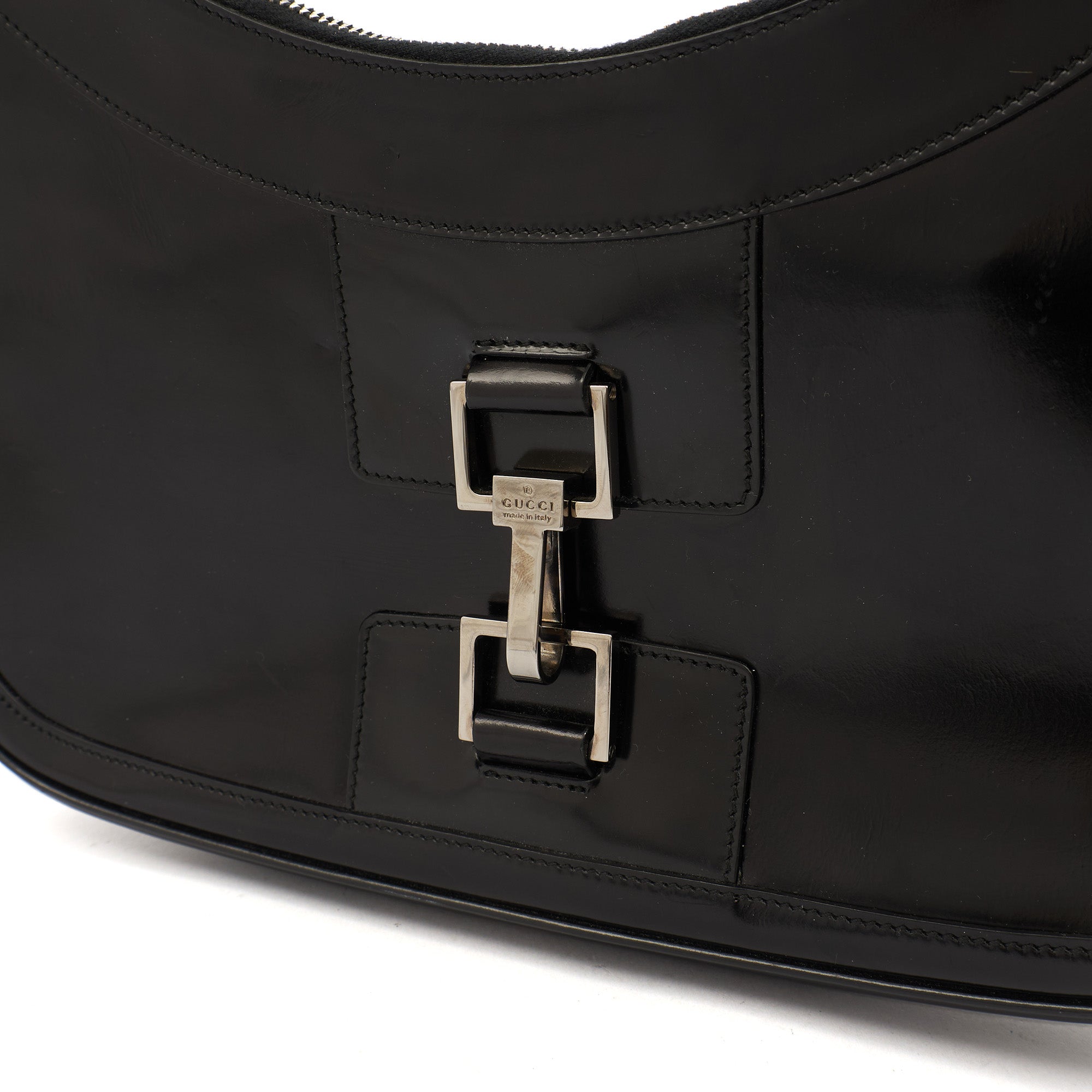 Gucci Shoulder Bag Jackie in Black, Patent Leather