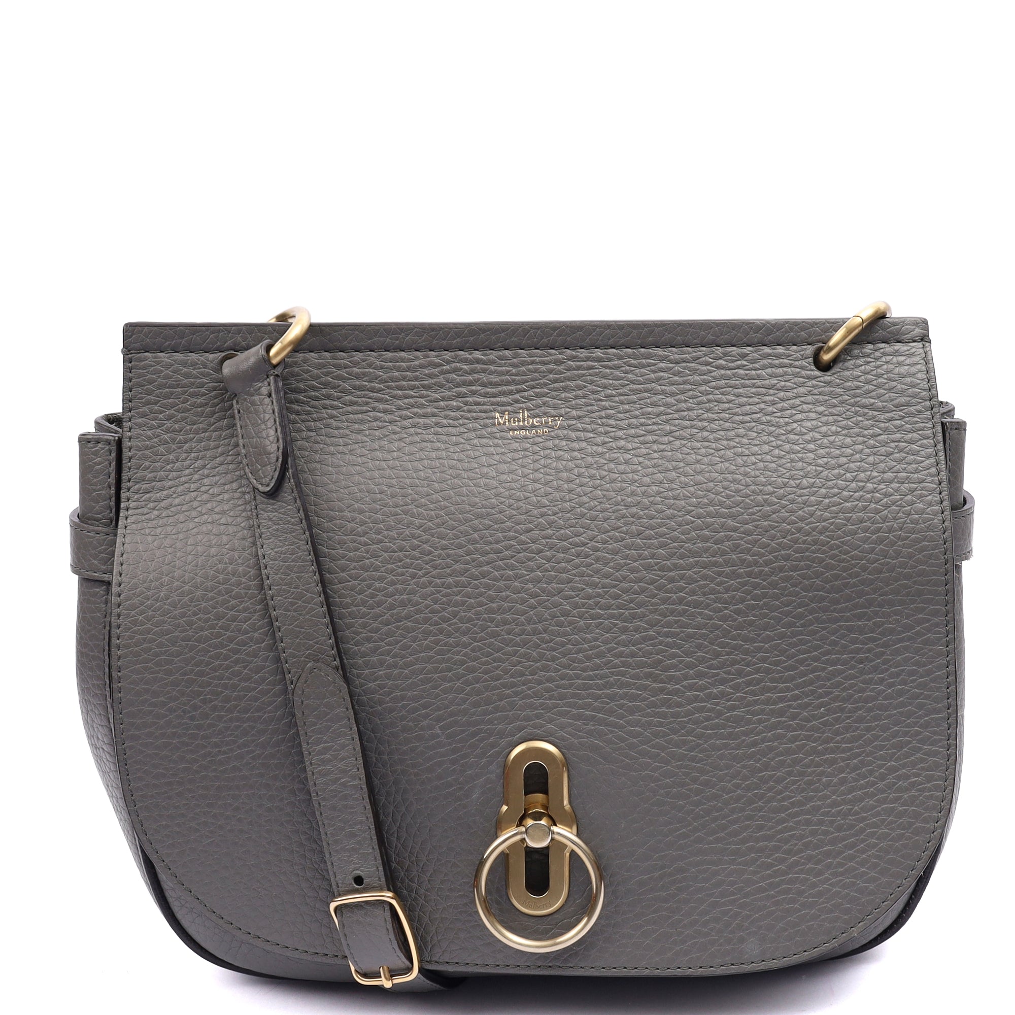 Mulberry Cross Body Amberley in Mole Grey, Leather