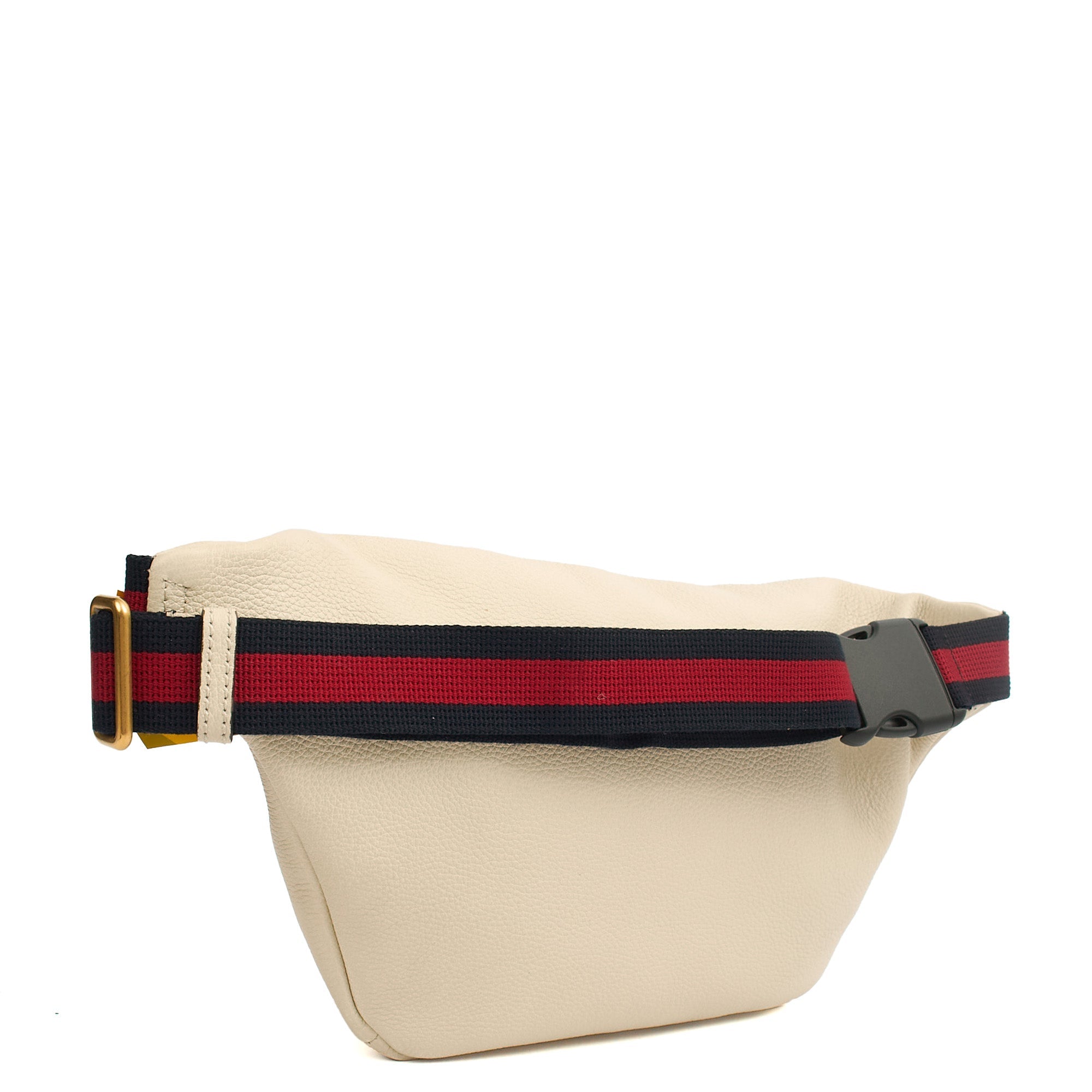 Gucci Cross Body Bum Bag in White, Leather