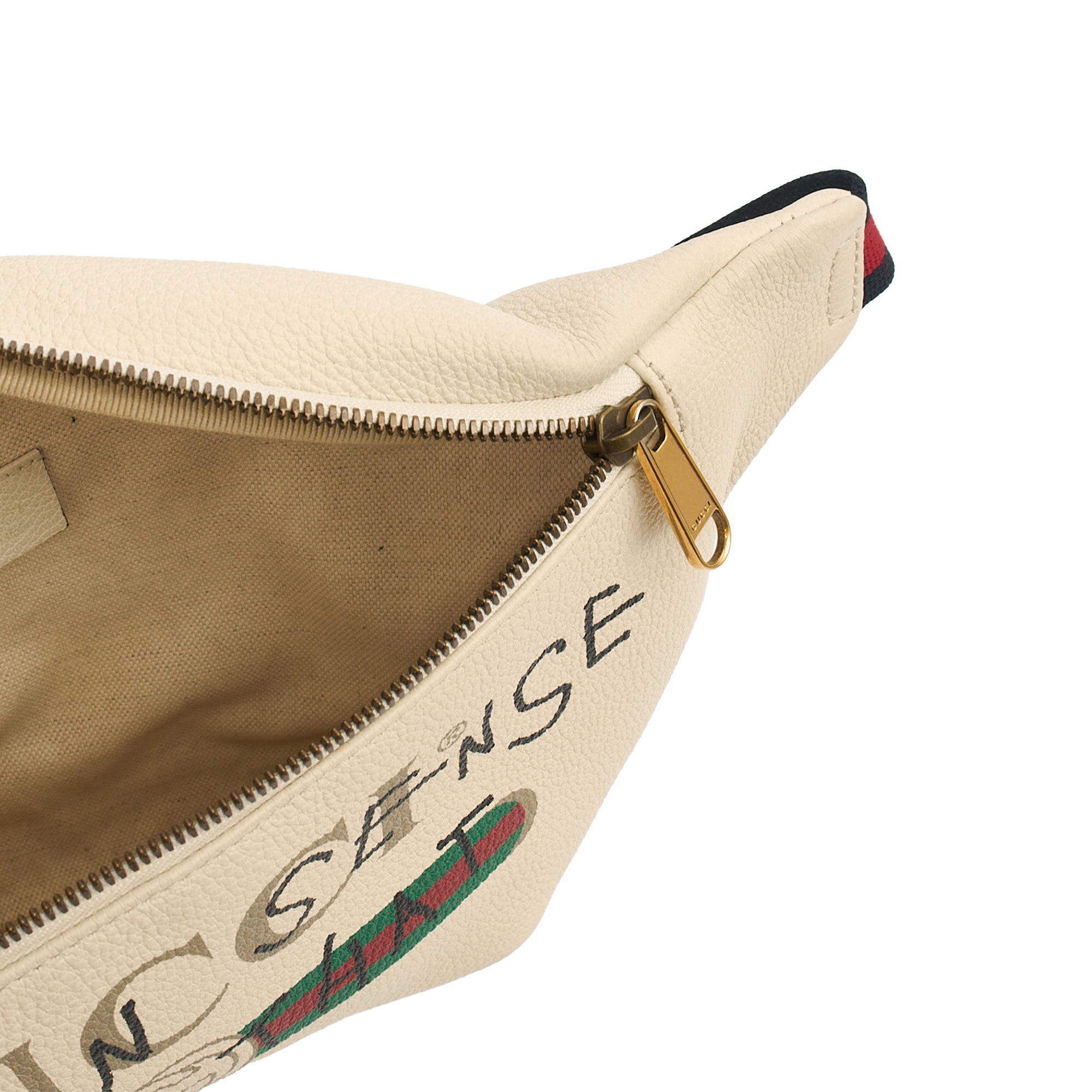 Gucci Cross Body Bum Bag in White, Leather