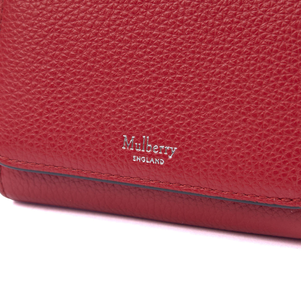 Mulberry Wallet Wallet in Scarlett, Calfskin Leather