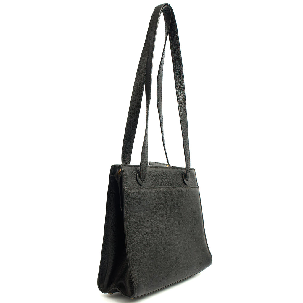 Chanel Tote Vintage Tote in Black, Caviar Leather