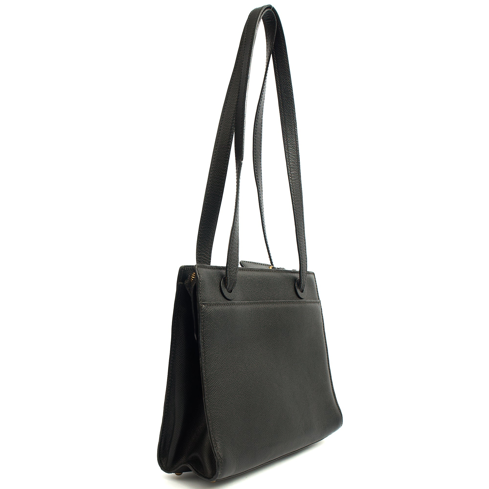 Chanel Tote Vintage Tote in Black, Caviar Leather