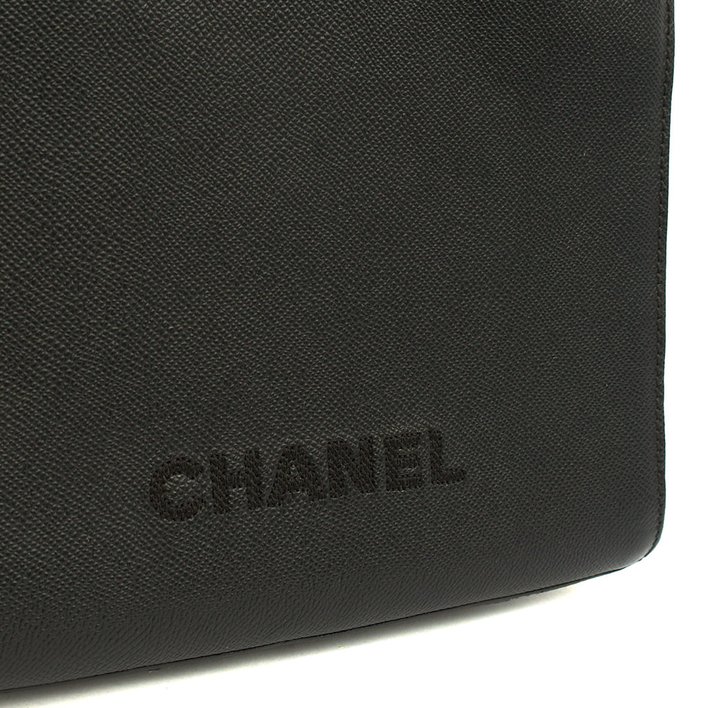 Chanel Tote Vintage Tote in Black, Caviar Leather