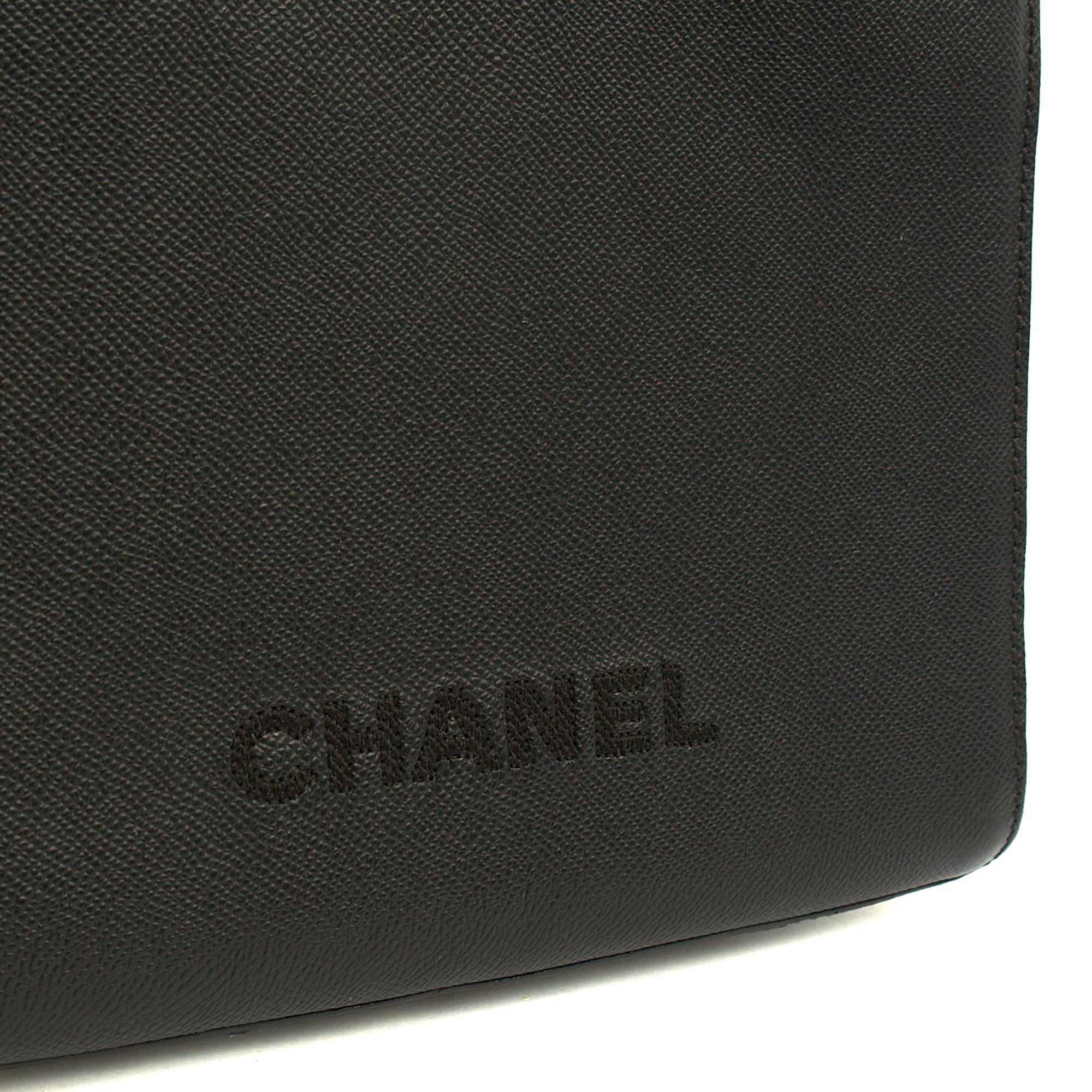 Chanel Tote Vintage Tote in Black, Caviar Leather