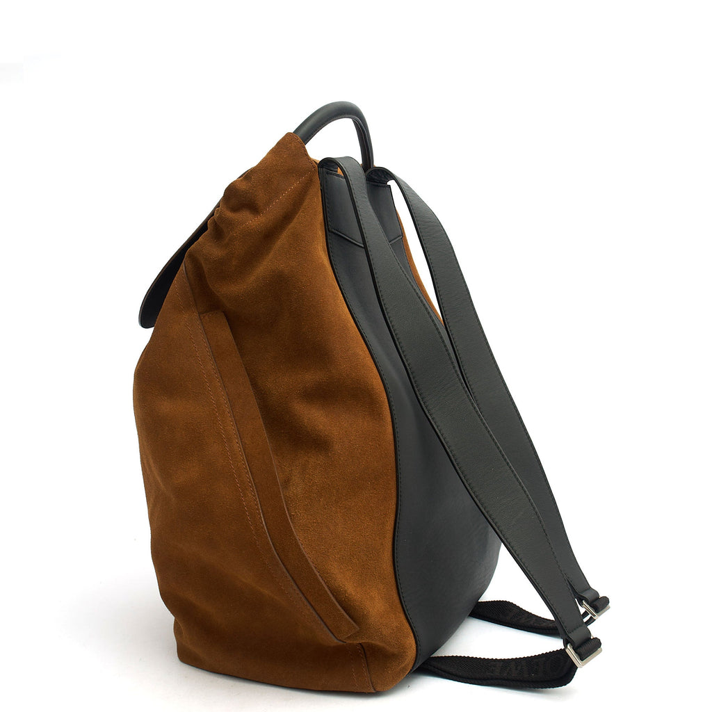 Loewe Backpack Flamenco in Brown, Suede