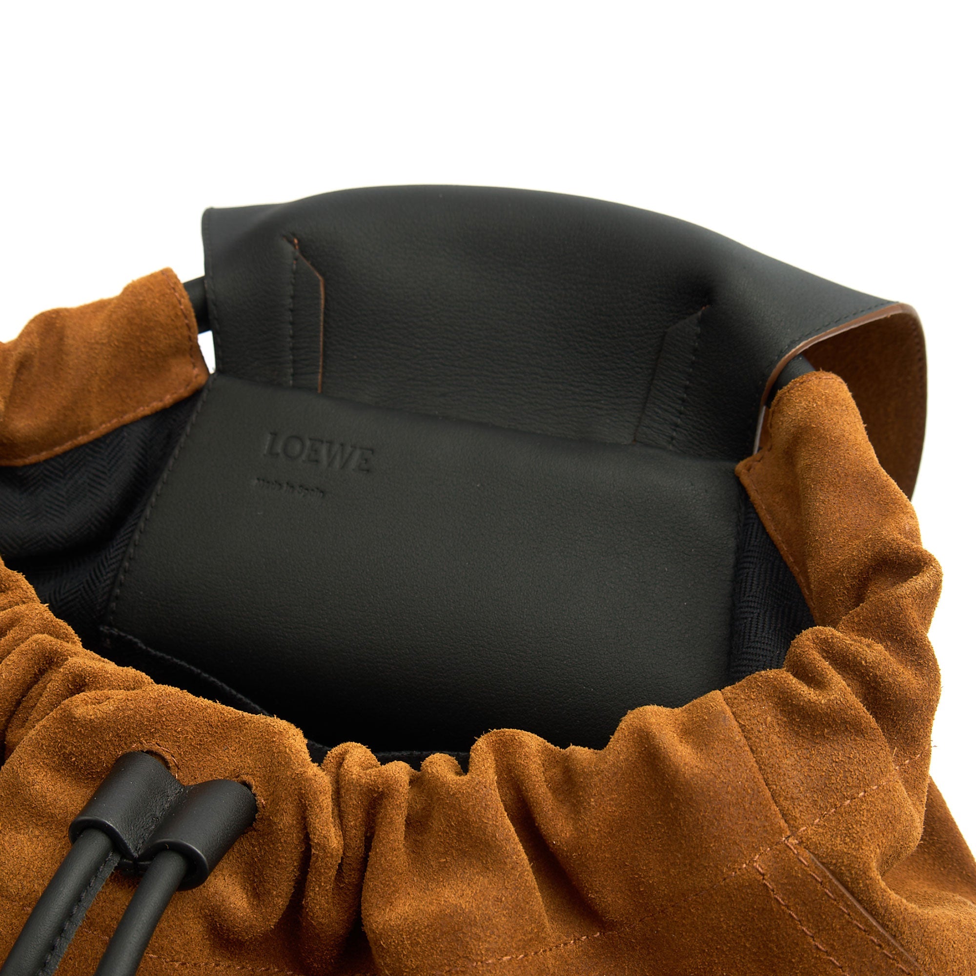 Loewe Backpack Flamenco in Brown, Suede