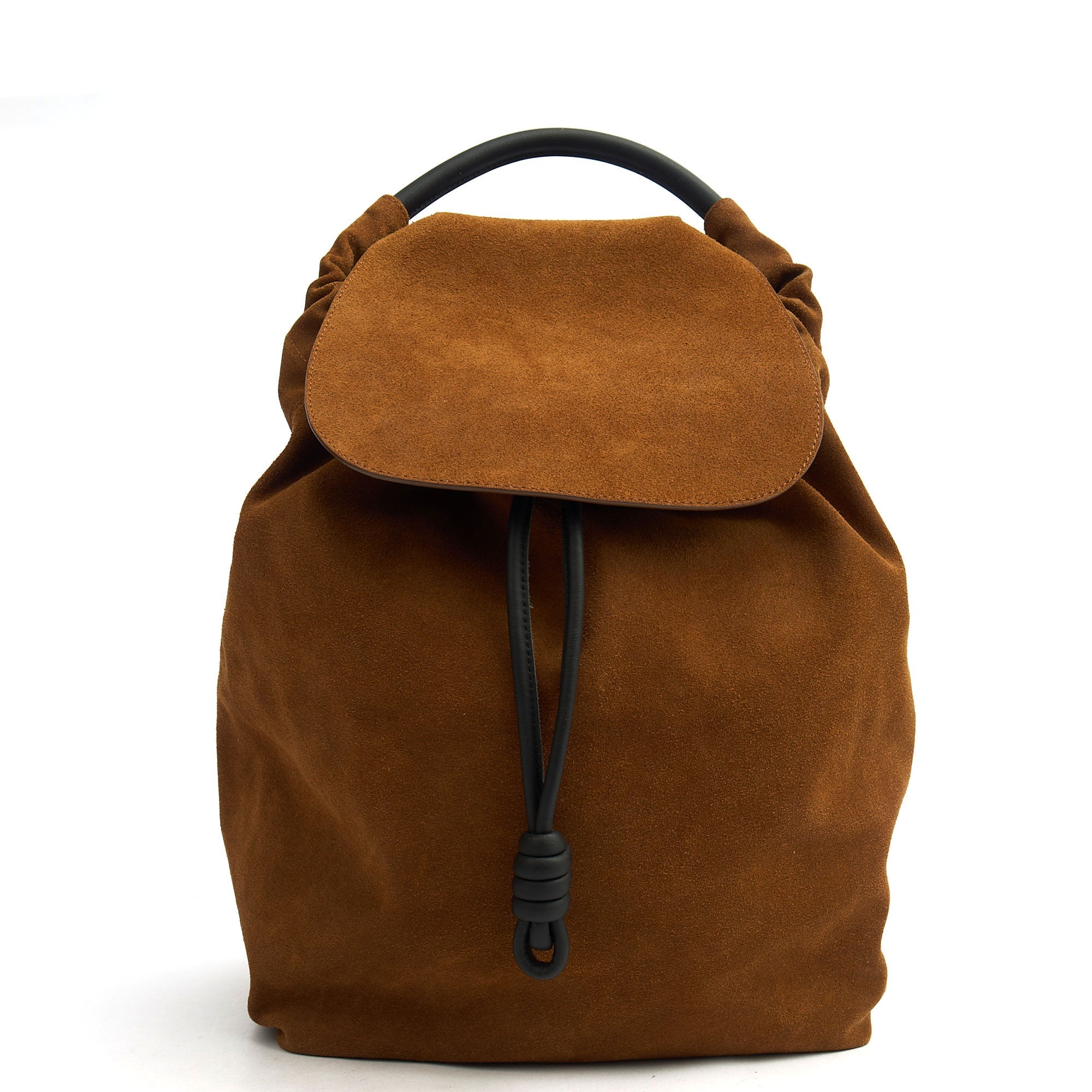 Loewe Backpack Flamenco in Brown, Suede