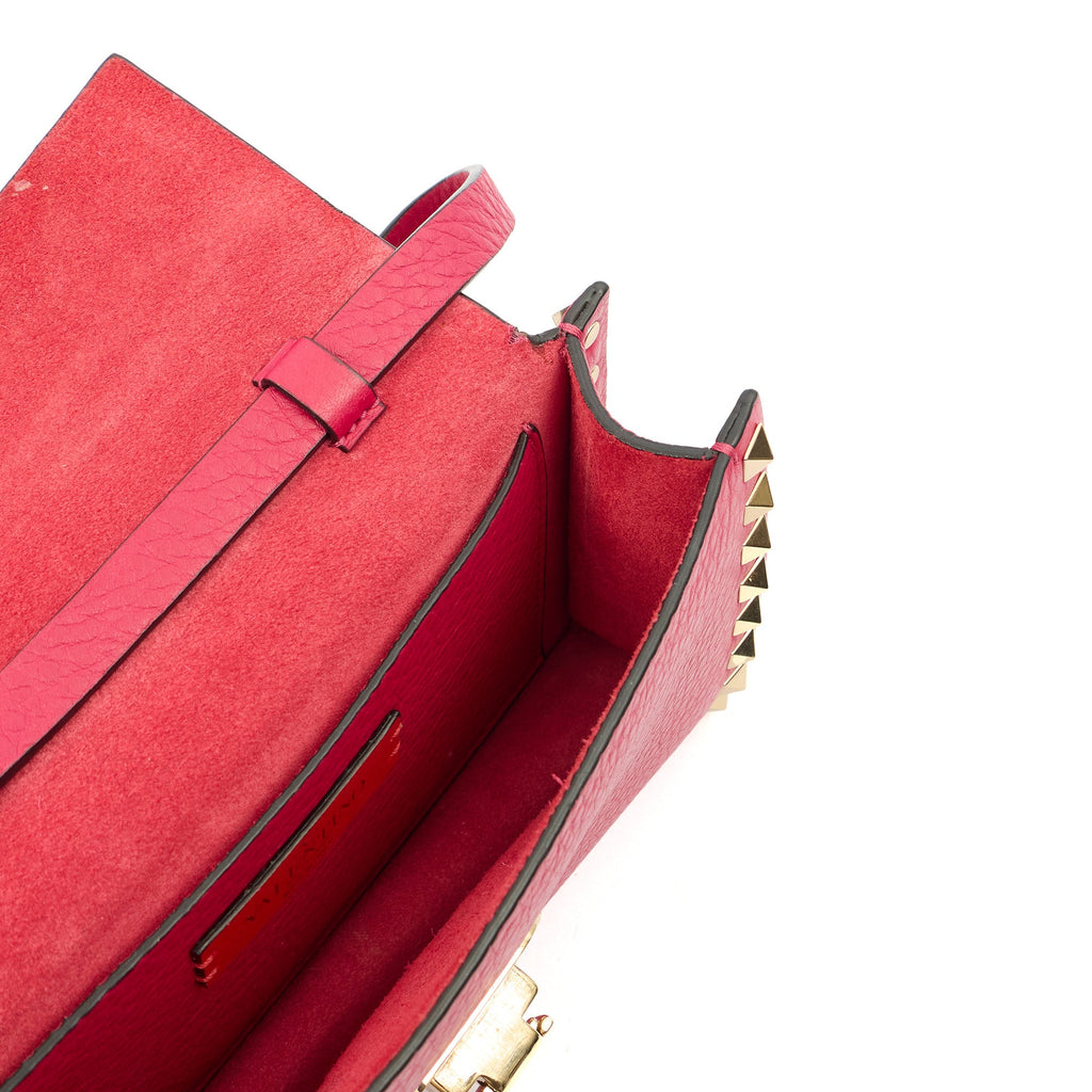 Valentino Cross Body Free Rockstud Bag - Small in Pink, Calfskin