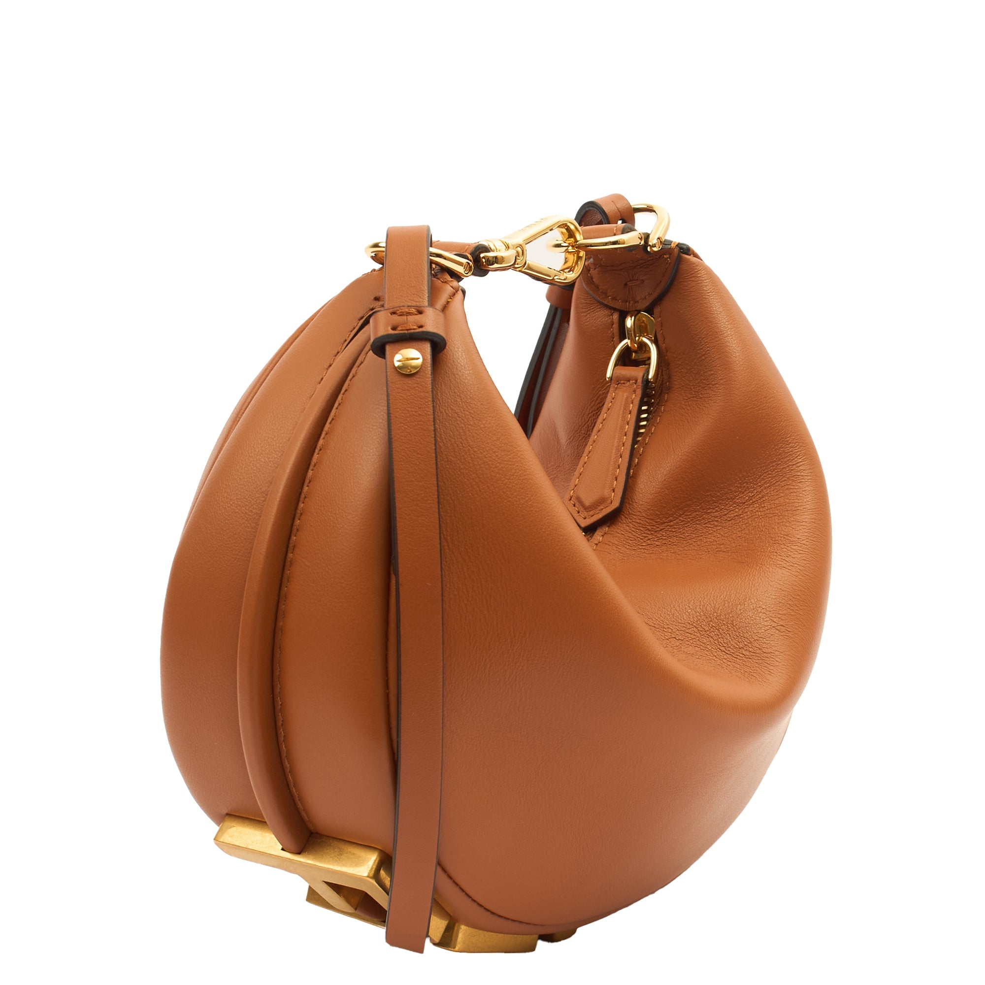 Fendi Cross Body Fendigraphy Small in Brown, Leather