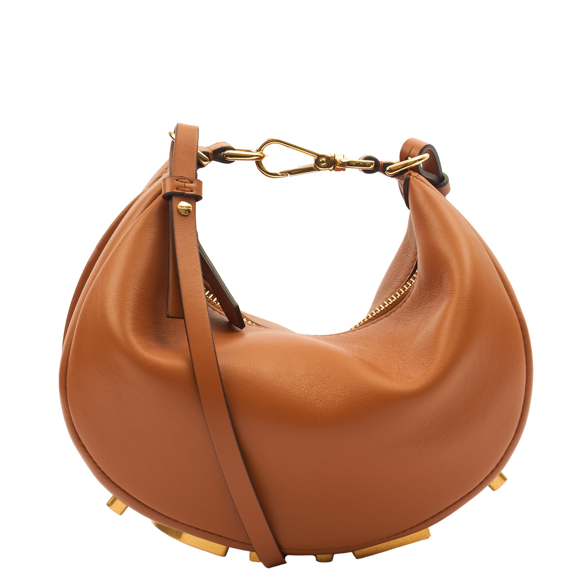 Fendi Cross Body Fendigraphy Small in Brown, Leather