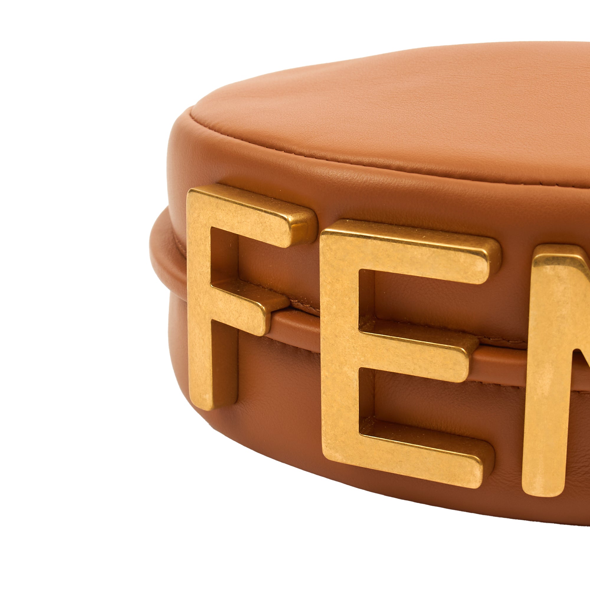 Fendi Cross Body Fendigraphy Small in Brown, Leather