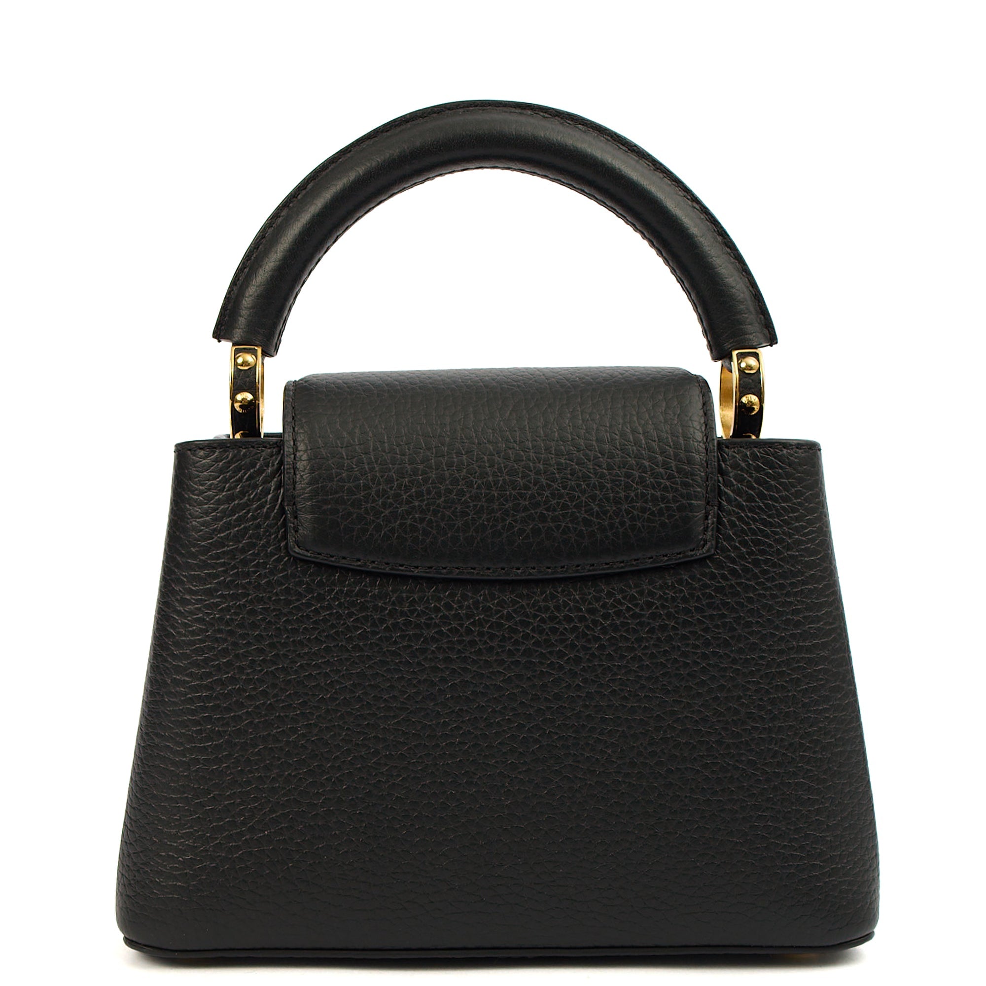 Louis Vuitton Mini Bag Capucines Mini in Black, Taurillon Leather
