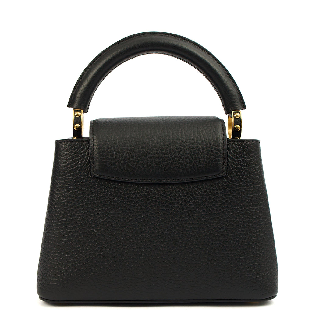 Louis Vuitton Mini Bag Capucines Mini in Black, Taurillon Leather
