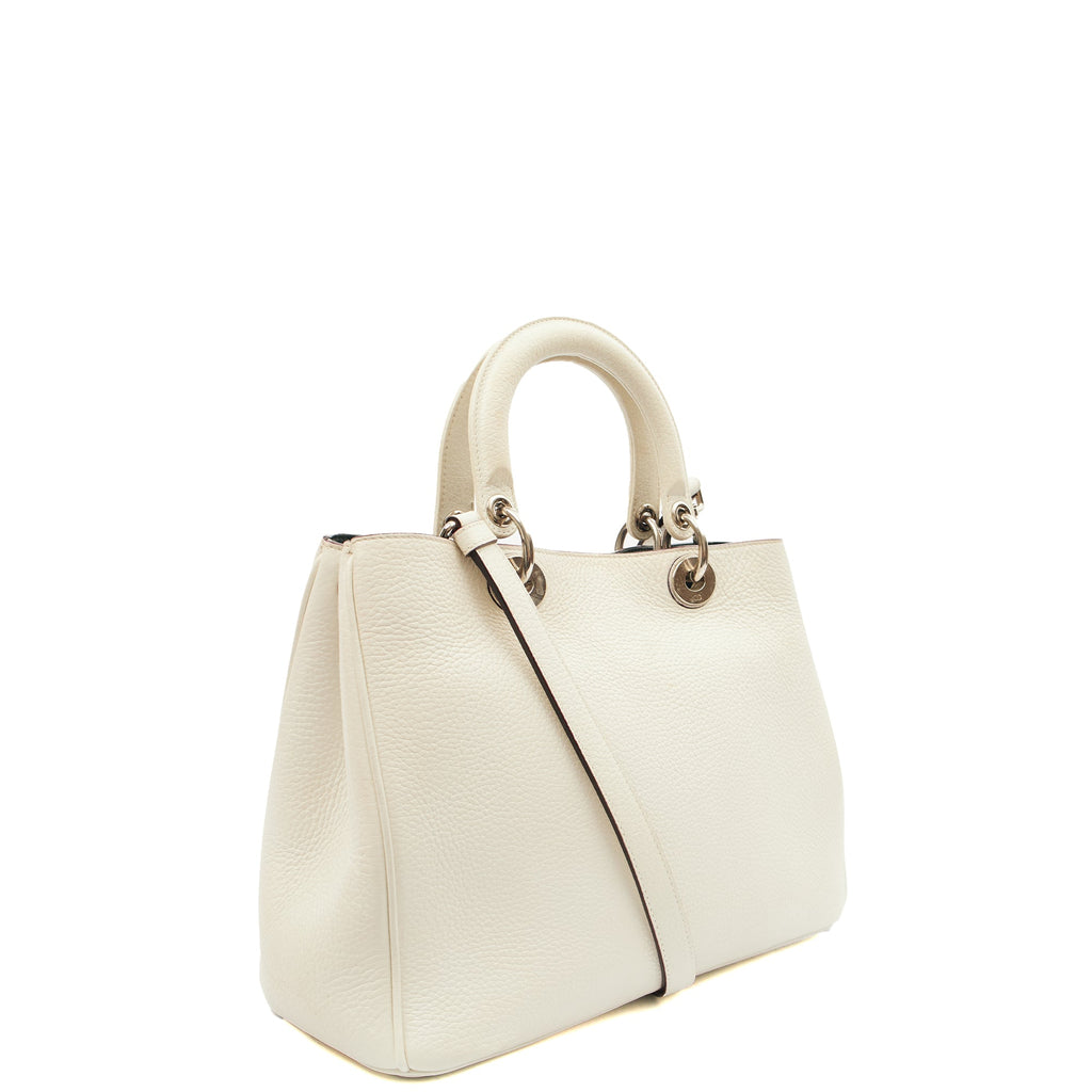 Christian Dior Tote Diorissimo - Small in White, Calfskin