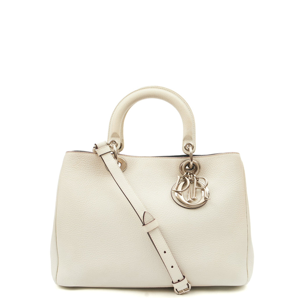 Christian Dior Tote Diorissimo - Small in White, Calfskin