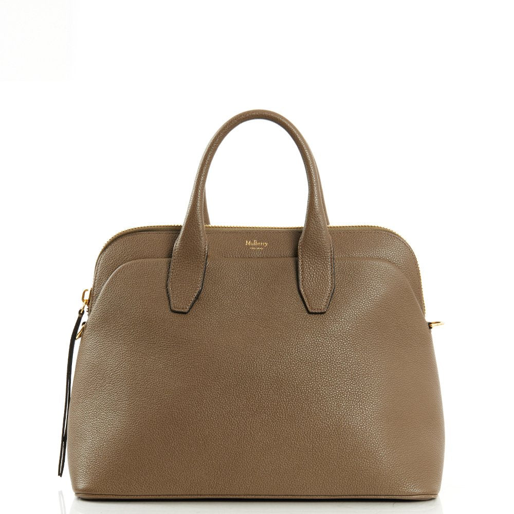 Mulberry Top Handle Colville in Cahmere Taupe, Calfskin Leather