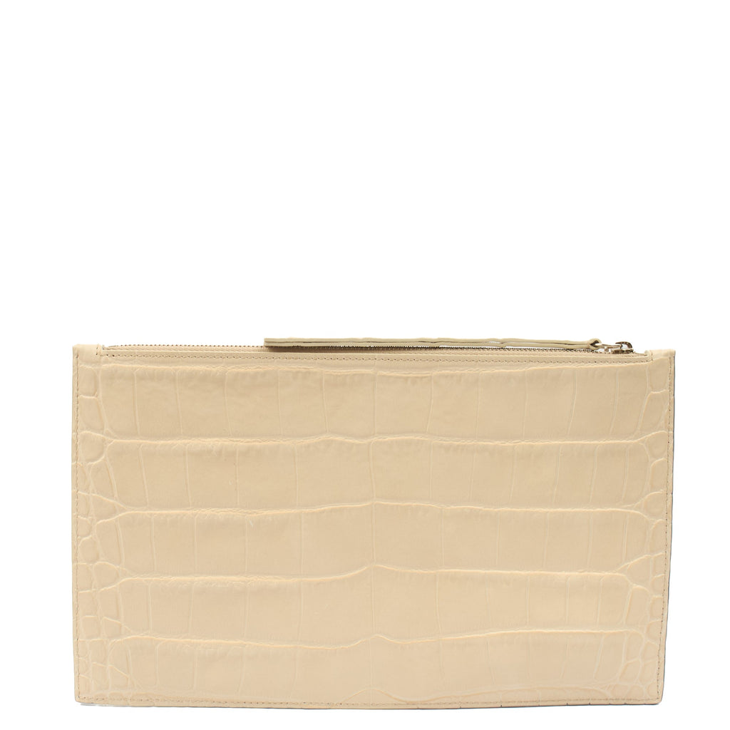 Alexander McQueen Clutch Clutch  in Neutral, Exotic Effect Leather