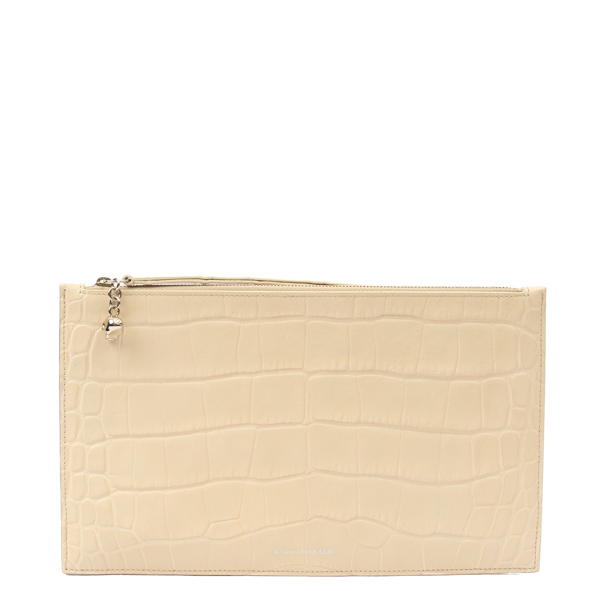 Alexander McQueen Clutch Clutch  in Neutral, Exotic Effect Leather