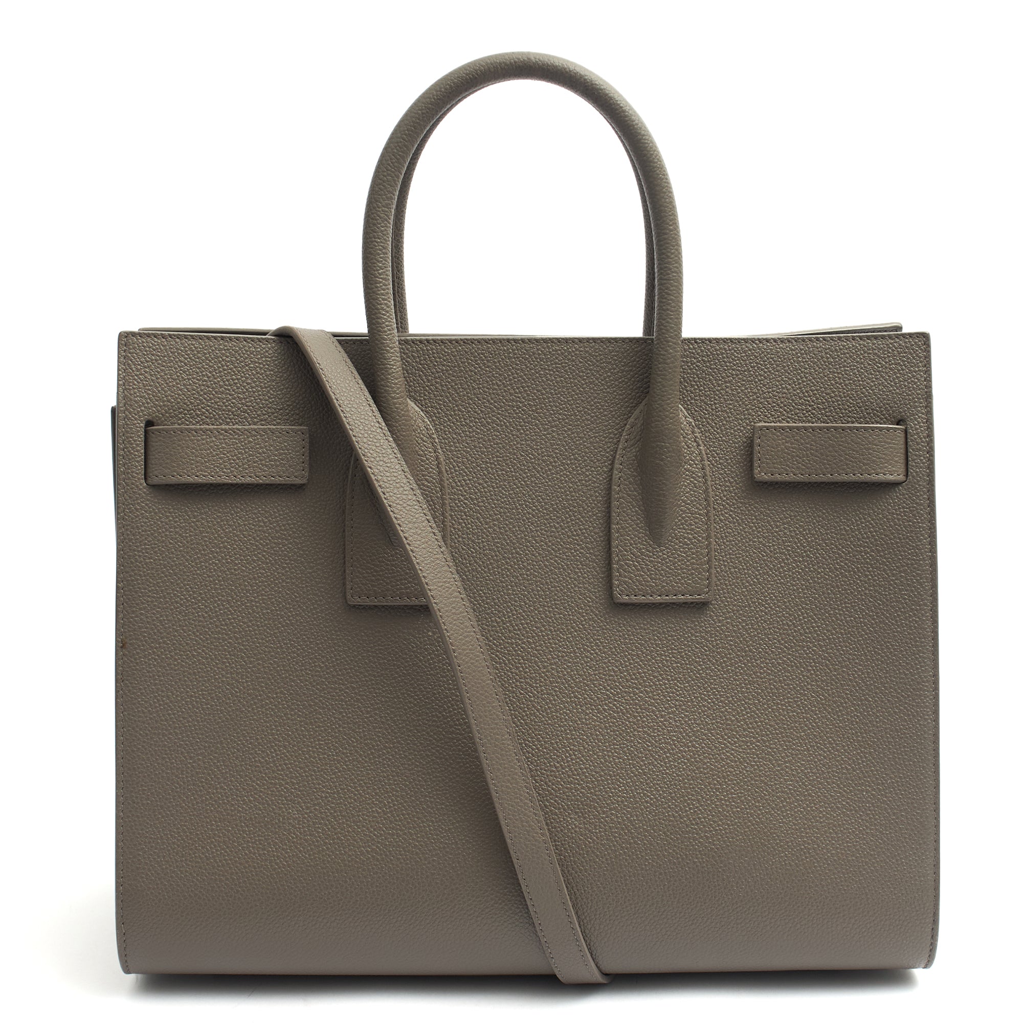 Saint Laurent Tote Sac de Jour in Grey, Calfskin Leather