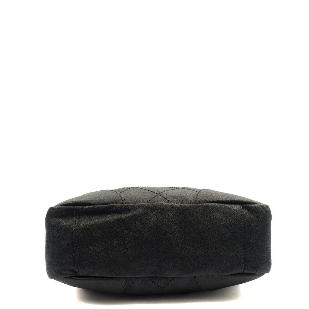 Chanel Tote Outdoor Ligne Bowler Bag in Black, Caviar Leather