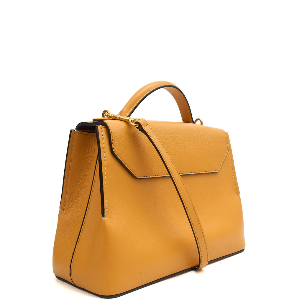 Mulberry Top Handle Seaton in Maize Yellow, Leather
