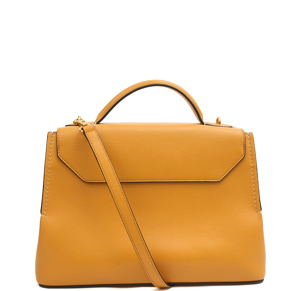 Mulberry Top Handle Seaton in Maize Yellow, Leather