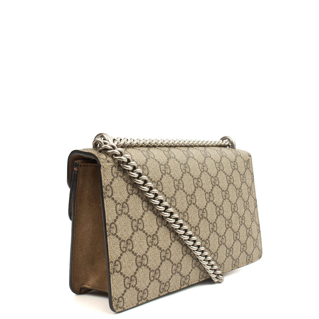 Gucci Cross Body Dionysus - Small in GG Supreme, Exotic Effect Leather