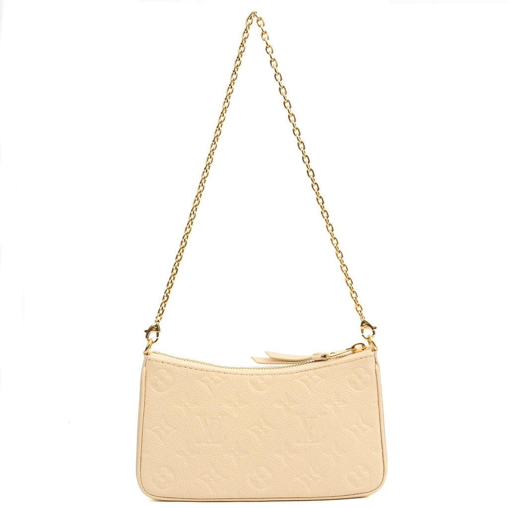 Louis Vuitton Shoulder Bag Easy Pouch On Strap in Monogram, Empreinte Leather