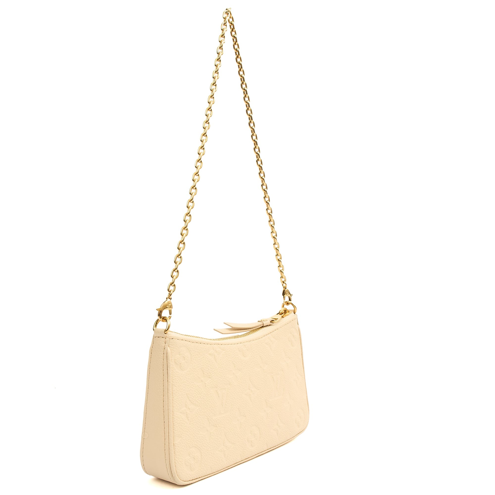 Louis Vuitton Shoulder Bag Easy Pouch On Strap in Monogram, Empreinte Leather