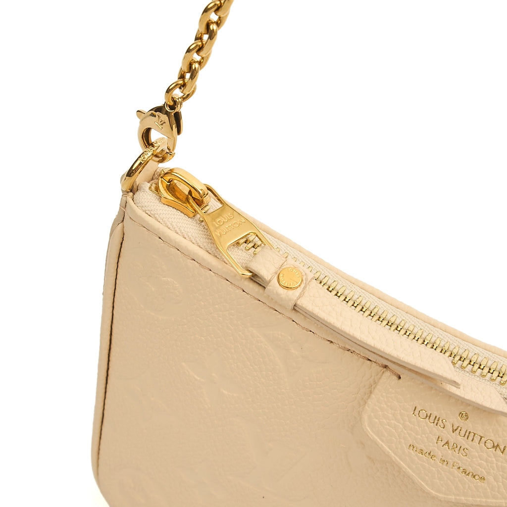 Louis Vuitton Shoulder Bag Easy Pouch On Strap in Monogram, Empreinte Leather