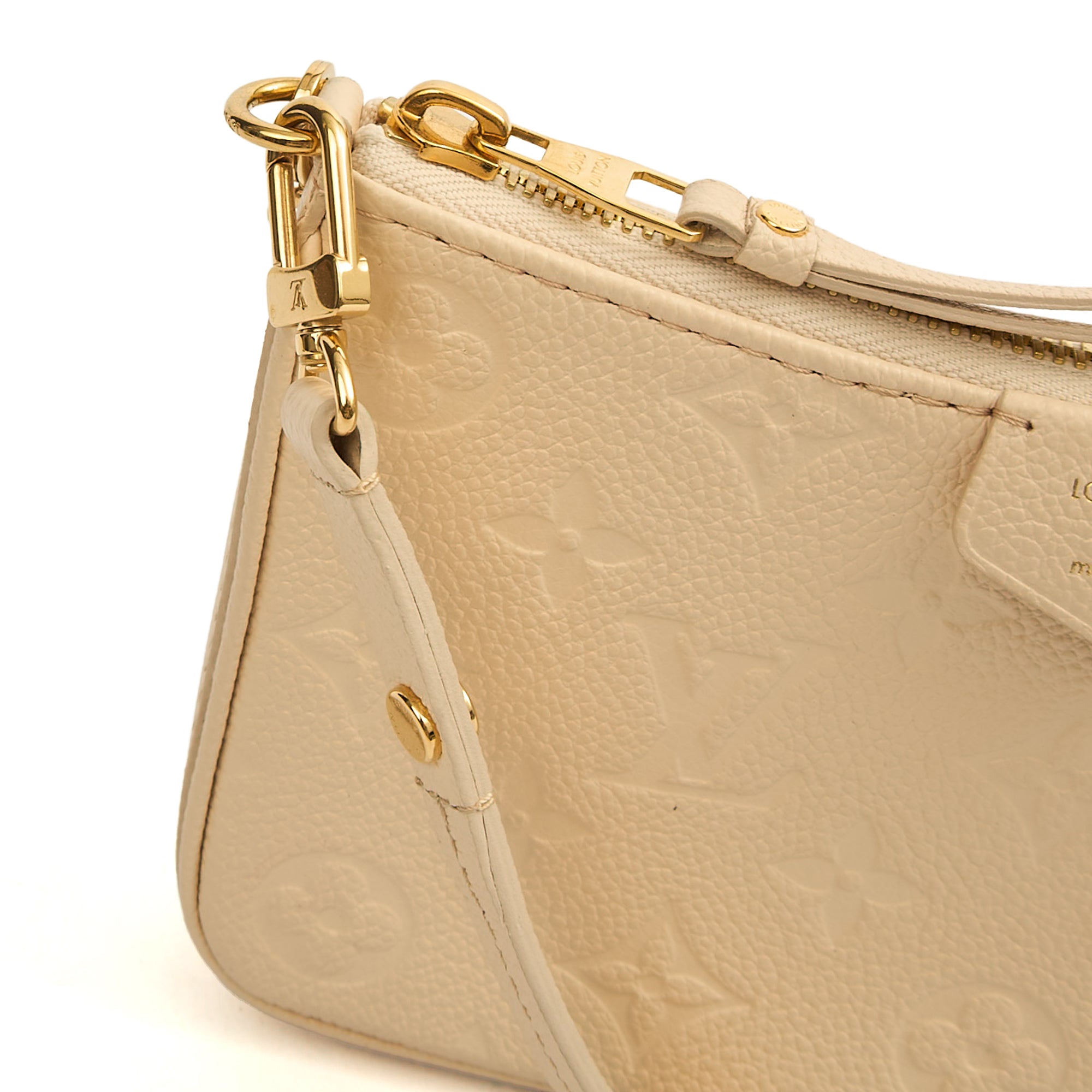 Louis Vuitton Shoulder Bag Easy Pouch On Strap in Monogram, Empreinte Leather