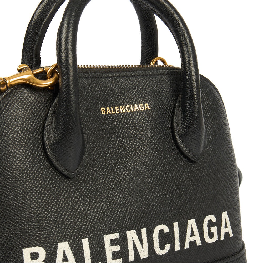 Balenciaga Top Handle Ville Top Handle XXS in Black, Veau (Calfskin)