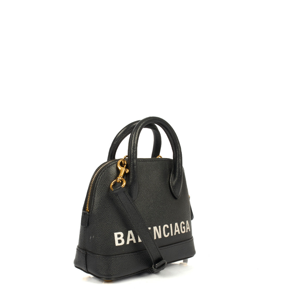 Balenciaga Top Handle Ville Top Handle XXS in Black, Veau (Calfskin)