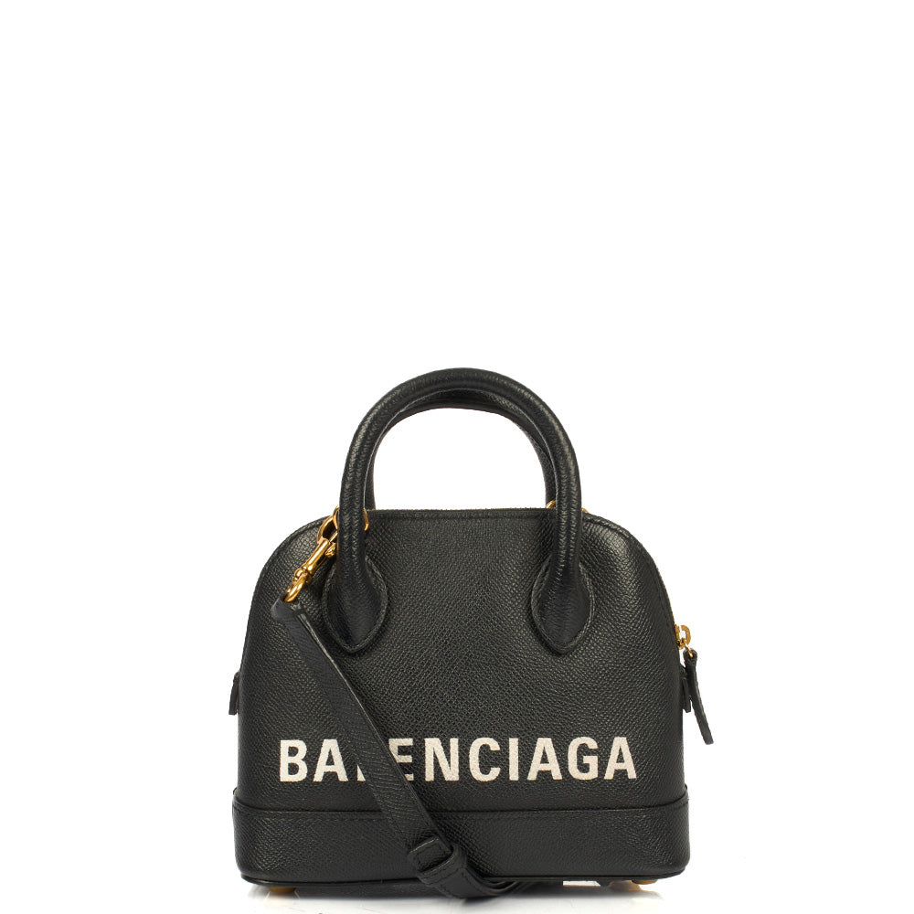 Balenciaga Top Handle Ville Top Handle XXS in Black, Veau (Calfskin)