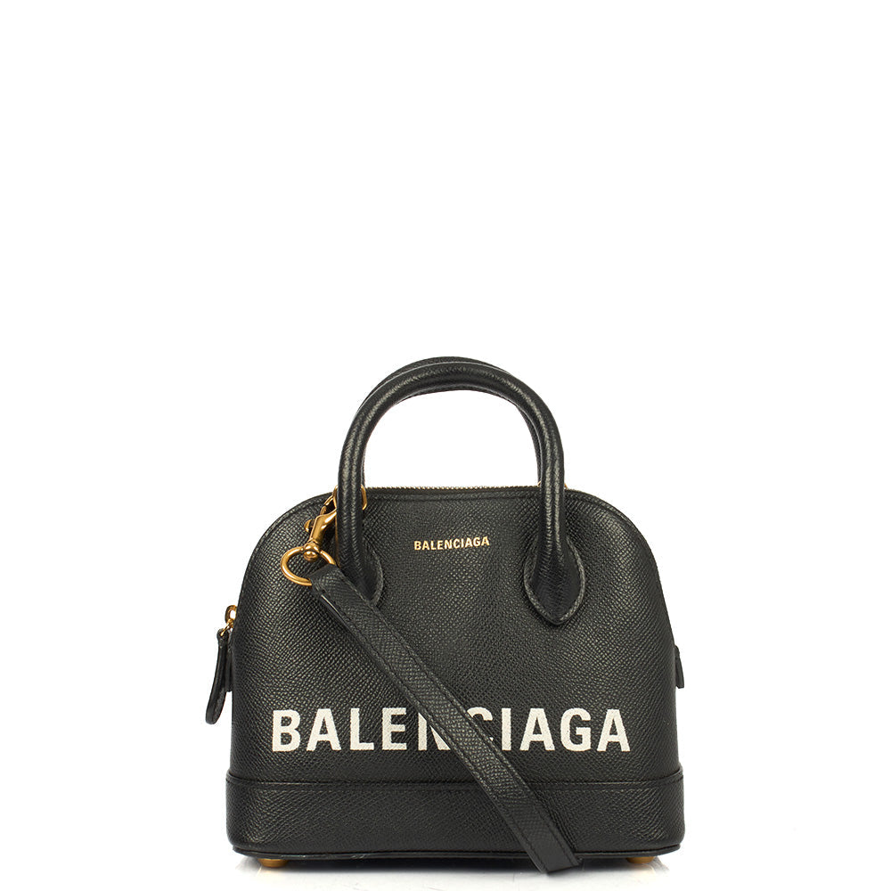 Balenciaga Top Handle Ville Top Handle XXS in Black, Veau (Calfskin)