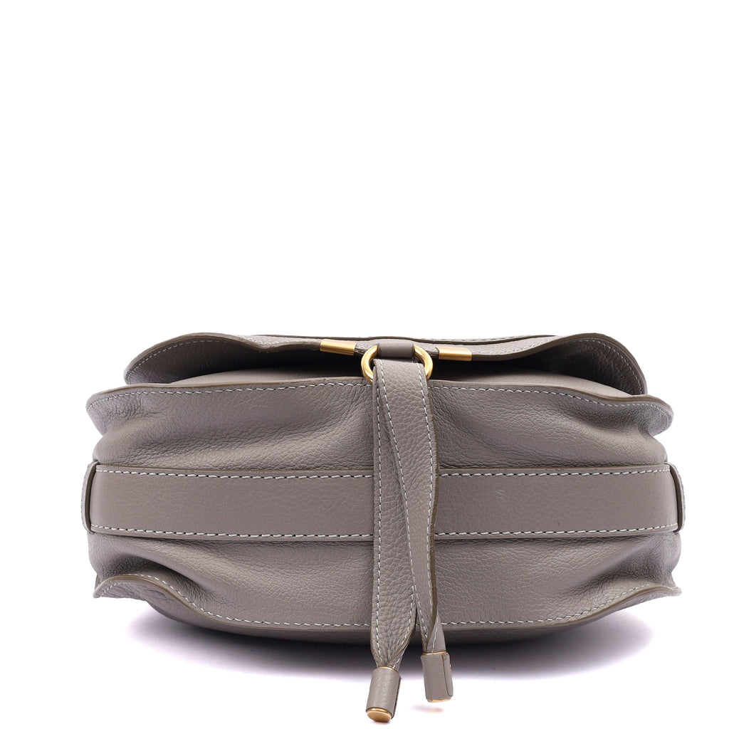 Chloe Cross Body Marcie - Large in Pastel Grey, Leather