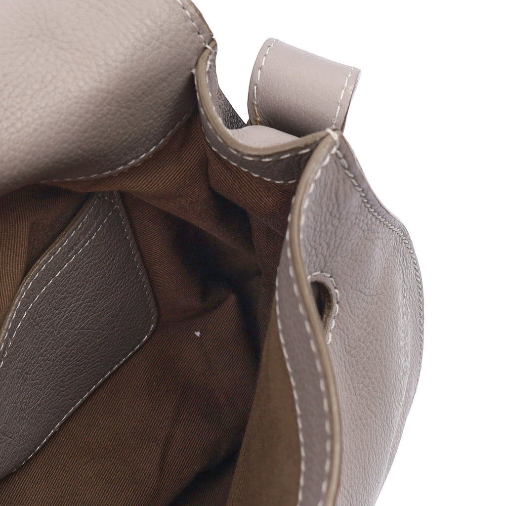 Chloe Cross Body Marcie - Large in Pastel Grey, Leather