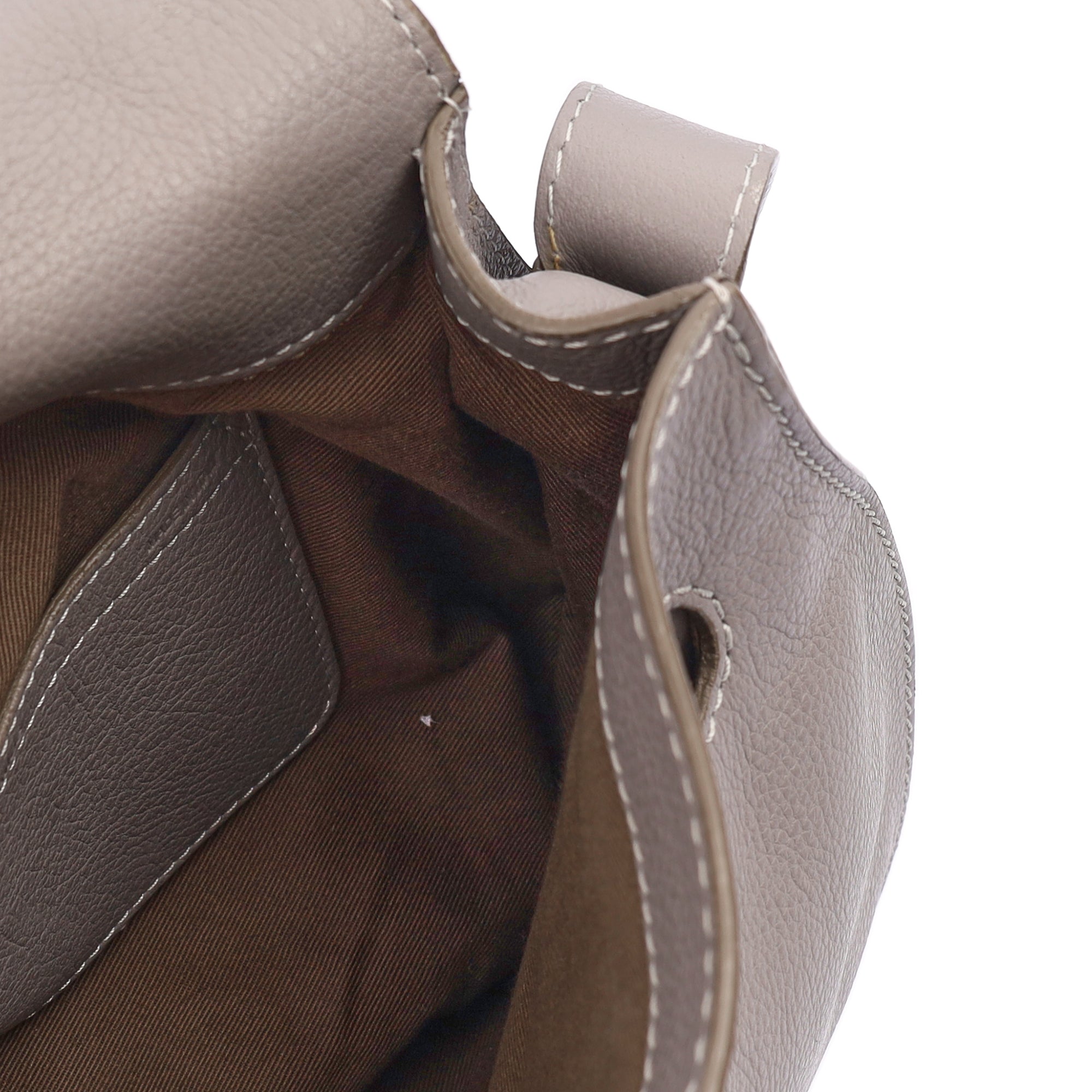 Chloe Cross Body Marcie - Large in Pastel Grey, Leather