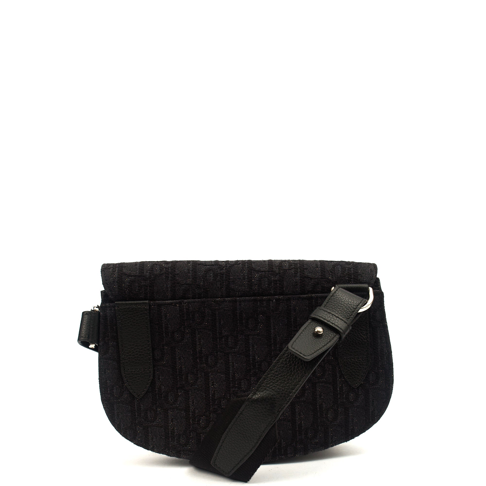 Christian Dior Cross Body Homme - Saddle Bag in Black, Fabric