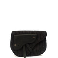 Christian Dior Cross Body Homme - Saddle Bag in Black, Fabric