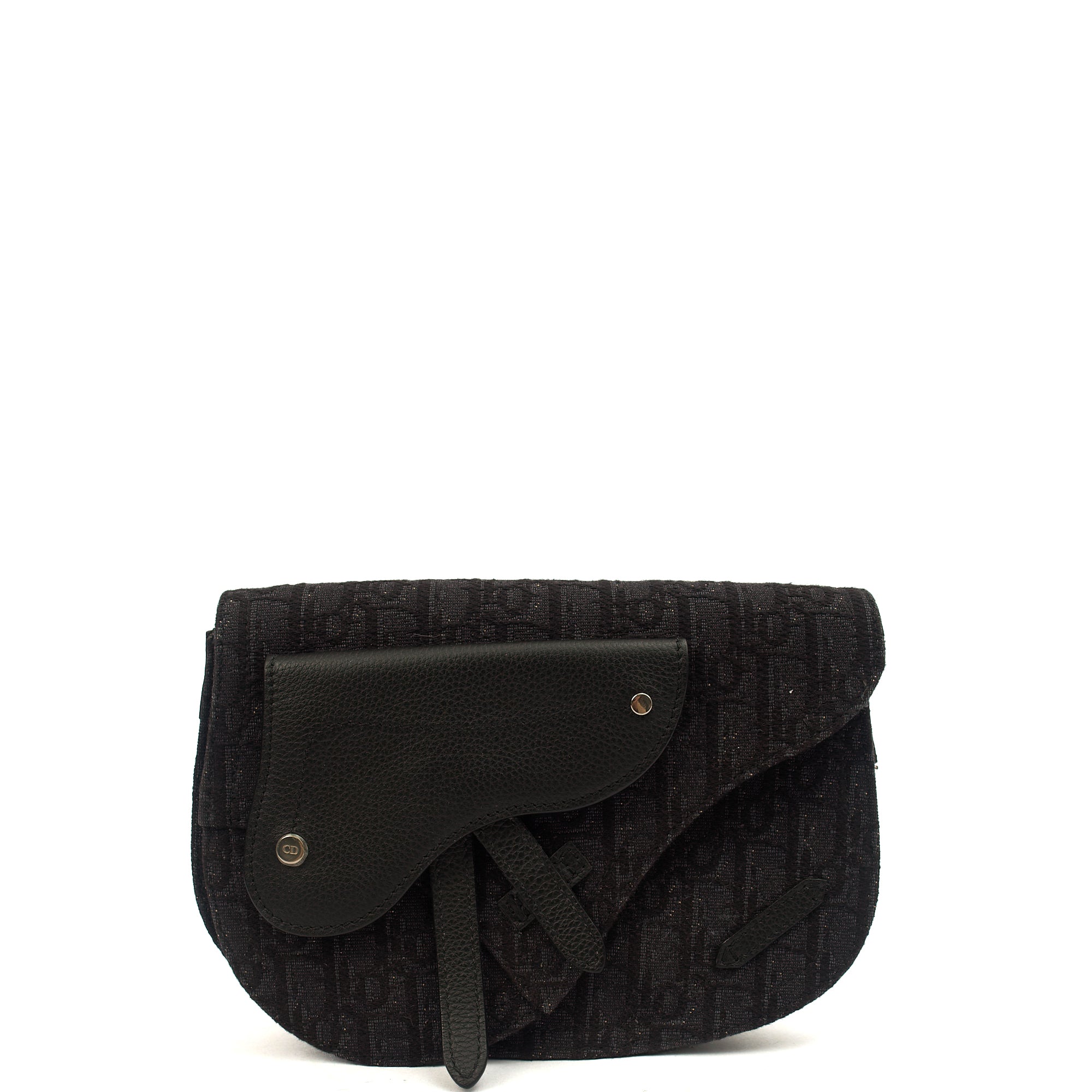 Christian Dior Cross Body Homme - Saddle Bag in Black, Fabric