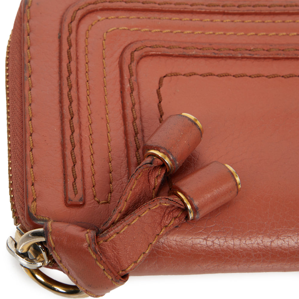 Chloe Marcie Wallet in Pink, Calfskin Leather