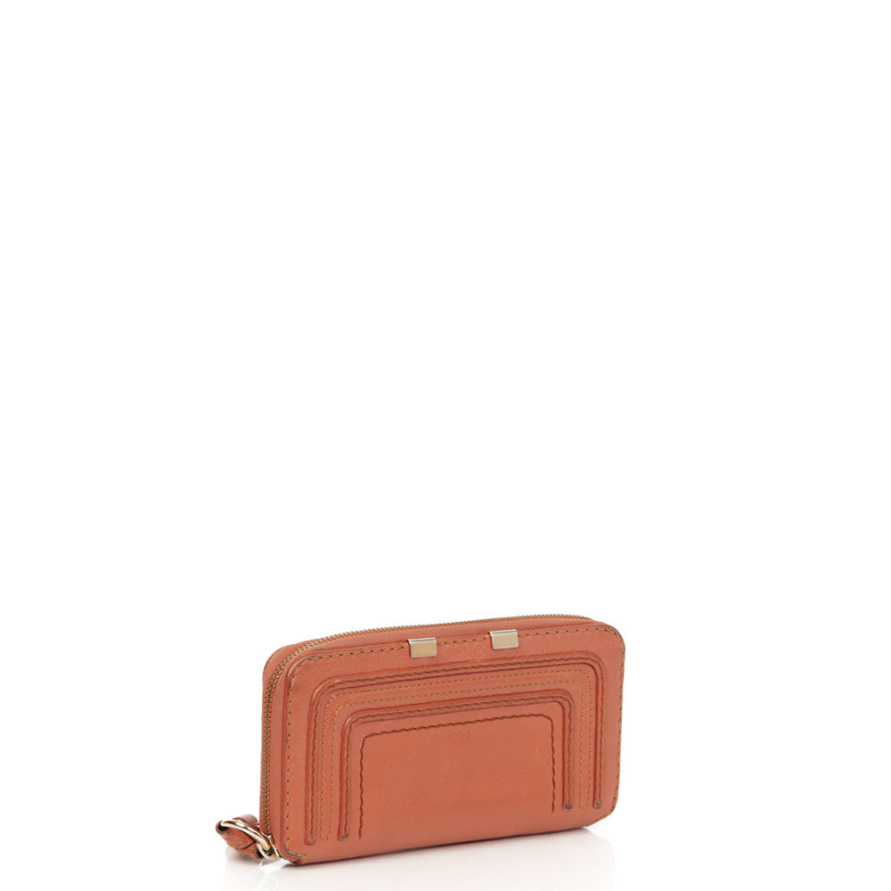 Chloe Marcie Wallet in Pink, Calfskin Leather