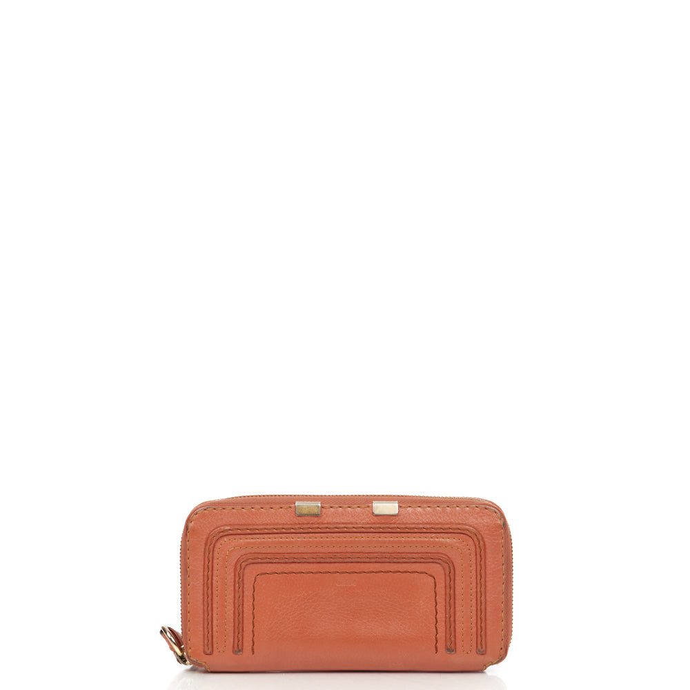 Chloe Marcie Wallet in Pink, Calfskin Leather