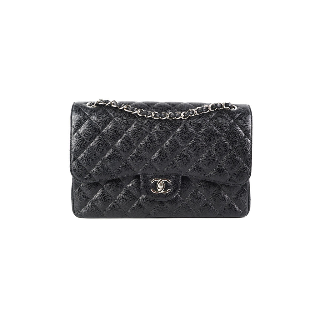 Chanel Classic Flap Jumbo Black Caviar SHW