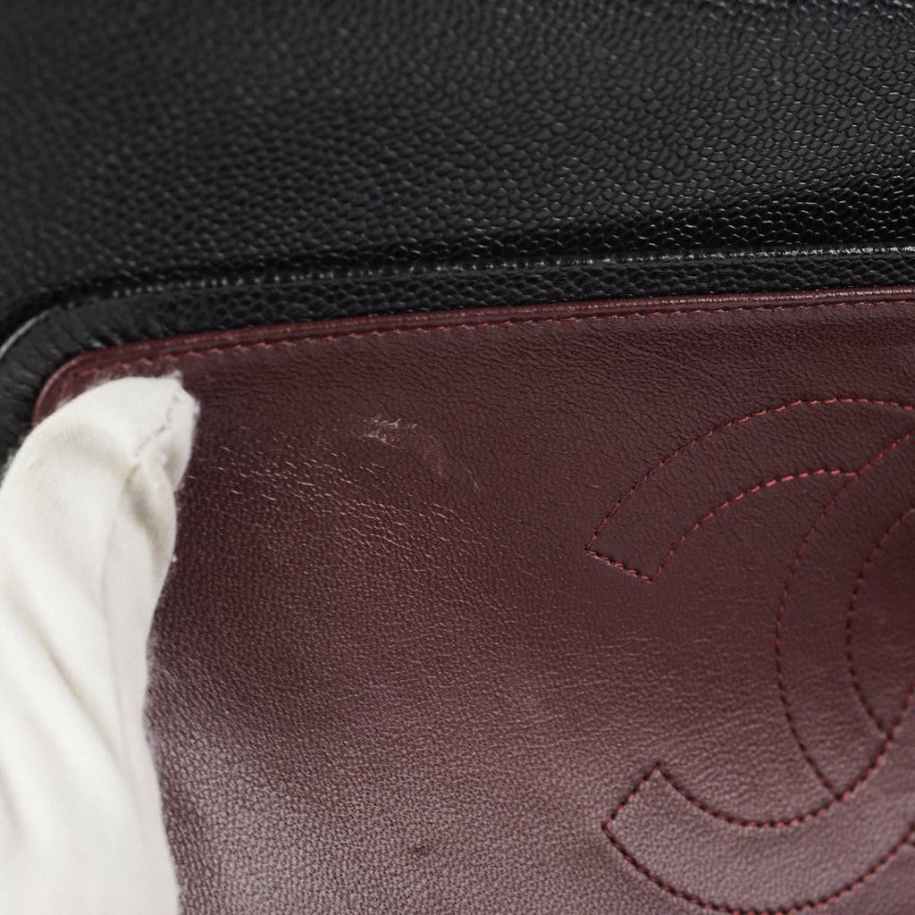 Chanel Classic Flap Jumbo Black Caviar SHW